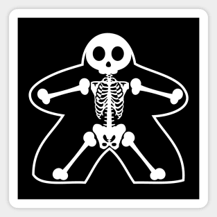 Halloween Skeleton Meeple Magnet